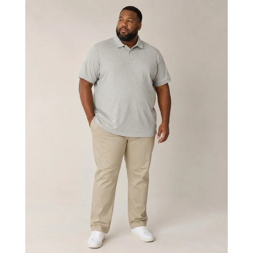 Polo Ralph Lauren Gray Classic Polo Shirt 4XLT Tall Cotton